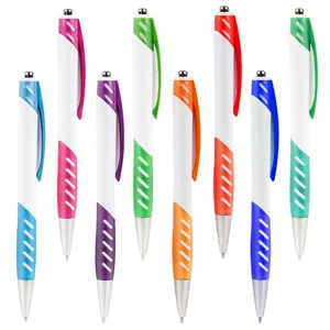 Рекламная печать 7 видов цветов чернилами, бесплатный образец, бестселлер, гладкая Шариковая ручка для настройки