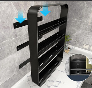White <strong>Storage</strong> Box <strong>Storage</strong> <strong>Rack</strong> Wall Mounted <strong>Kitchen</strong> Layered Bathroom Cabinet Visual Multi-layer <strong>Storage</strong> Rac - Product Image 4