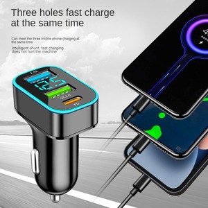 30W 66W 60W 100W conveniente doppia porta 2 3 Usb tipo-C PD 33W telefono cellulare ricarica rapida Qc3.0 caricatore auto display di alimentazione a LED - Product Image 3