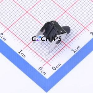 TC-6615-9.5-260G Tactile Switch Bent Lead Through Hole-4P,6x6mm Single Pole Single Throw Round Button 2.6N Right Angle Insert - Product Image 2
