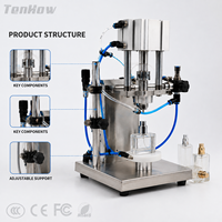 Machine de sertissage semi-automatique à hauteur réglable pour flacons de parfum, outil de sertissage semi-automatique pour la production de bouteilles
