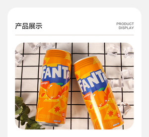 Giappone importato Fanta succo d'arancia aromatizzato bevanda gassata grande lattina <span class=keywords><strong>di</strong></span> Soda fruttata fanta Dinks 500ml - Product Image 5