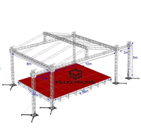 Estructura de Iluminación Portátil de Aleación de Aluminio de 290x290x3000mm para Soporte de Fondo de Boda