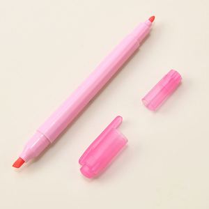 Custom Logo Printed Double Sided Highlighter <b>Marker</b> Pens <b>Permanent</b> Waterproof Plastic Household Use - Product Image 2