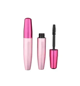 Tubi per Mascara in alluminio oro con pennello grande personalizzato in metallo rosa all'ingrosso da 10ml