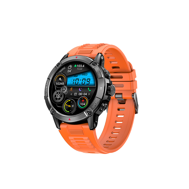 NX8 Smart Watch RTL8763EWE Processor 360x360 Screen IP68 Waterproof 400mAh Battery Silicone Strap Multiple Languages Support