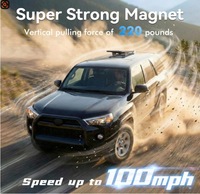 Support de toit magnétique inclinable 0-30° pour Starlink Mini, sans perçage, forte aspiration 220 LBS, stable jusqu'à 100 MPH pour VR/voiture/yacht