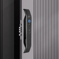 Serrure intelligente à reconnaissance faciale 3D, entièrement automatique, WiFi, application Tuya, mot de passe numérique, stockage sur carte mémoire, alliage d'aluminium pour la maison