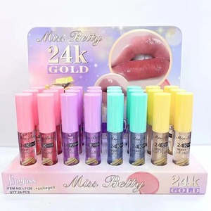 Lucidalabbra Miss Betty 24 Love Heart all'Ingrosso, Etichetta Privata, Cosmetici Trasparenti con Glitter Sheglan per Bambini - Product Image 5