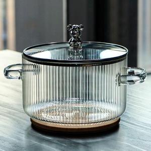 Olla <span class=keywords><strong>de</strong></span> Sopa <span class=keywords><strong>de</strong></span> Vidrio <span class=keywords><strong>de</strong></span> Borosilicato Alto para Cocina con Asa <span class=keywords><strong>de</strong></span> Vidrio, Estilo Animal Lindo, Precio <span class=keywords><strong>de</strong></span> Fábrica - Product Image 4