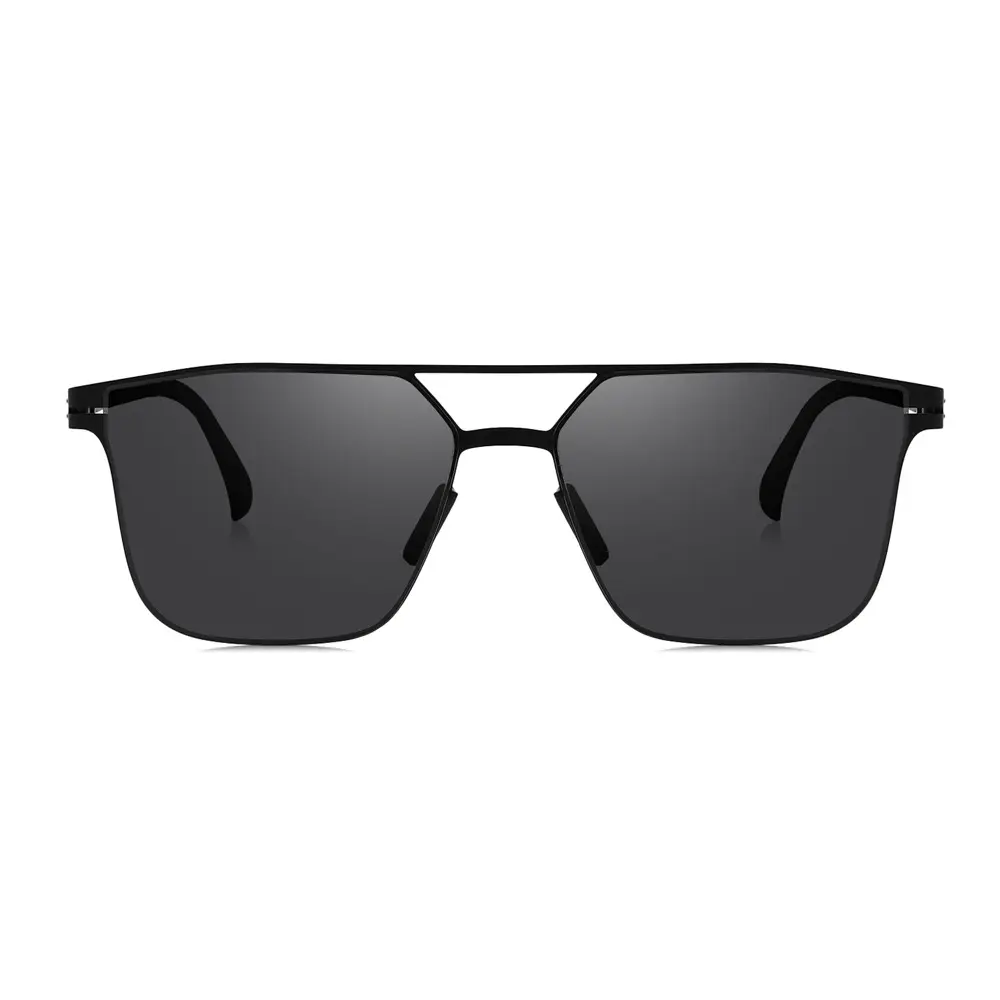 2024 Новые солнцезащитные очки HD ультратонкие солнцезащитные очки из нержавеющей стали в квадратной оправе