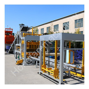 QT6-15 tự động áp lực thủy lực bê tông khối rỗng Máy Khóa liên động và lát đất sét Nhà cung cấp Máy làm gạch - Product Image 1