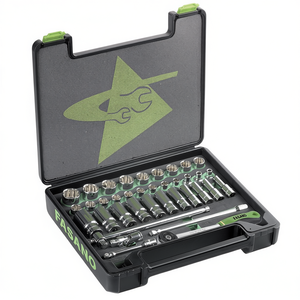 Juego de llaves FASANO de 37 piezas métricas con trinquete y barra de extensión para reparación de automóviles - Product Image 2