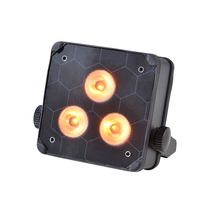 Projecteur LED PAR à piles AOPU 3*18W RGBA+UV, éclairage sans fil pour DJ, club, fête, mariage, scène