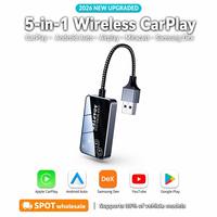 Adaptador Inalámbrico CarPlay OEM de Fábrica 5 en 1 Samsung Dex CE FCC RoHS 1 Año de Garantía Venta al por Mayor MOQ Bajo Diseño Gratuito