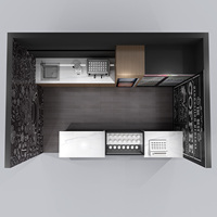 Stand de café extérieur au design personnalisé, mobilier moderne pour café, kiosque alimentaire de vente au détail à vendre