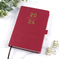 Cahier d'agenda A4 A5 en cuir PU fabricant de carnets de journal à couverture rigide avec logo personnalisé avec marque-page ruban