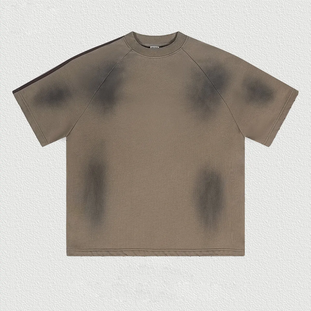 Spring/Summer Paris Mud Dyed Retro Youth Short sleeved Men's Unisex Campus Lazy Style Loose T-shirt Men