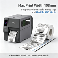 Printer Label Transfer Termal Kertas Termal Printer Label Industri untuk Manajemen IT & Aset