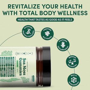 Gomitas de Extracto Herbal de Grado Alimenticio con Algas Marinas y Vitamina Aloe Vera en Envase de Vidrio, Suplementos con <span class=keywords><strong>Ingredientes</strong></span> Empacados en Botella - Product Image 4