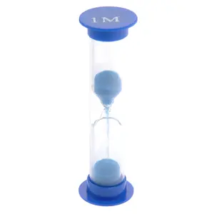 5pcs 30second/1minute /3minutes /5minutes /10minutes Colorful Hourglass Sandglass Sand Clock Timers (Random Color)