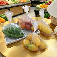 Op maat gemaakte verpakking van verse fruitzakken, rolfolie, bedrukte groenteverpakkingen, transparante plastic rolzakken voor voedsel