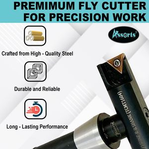 Assorts 4 Inch Indexable Fly Cutter R8 Shank 60 Mm Cutting Length For Cnc <b>Machining</b> Center - Product Image 4