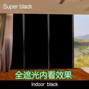 1 x 30 m Autofarbe abnehmbare wiederverwendbare schwarze 5% Anti-Strahlung Sonnenschutzfenster Glas statische Clingfolie - Product Image 5