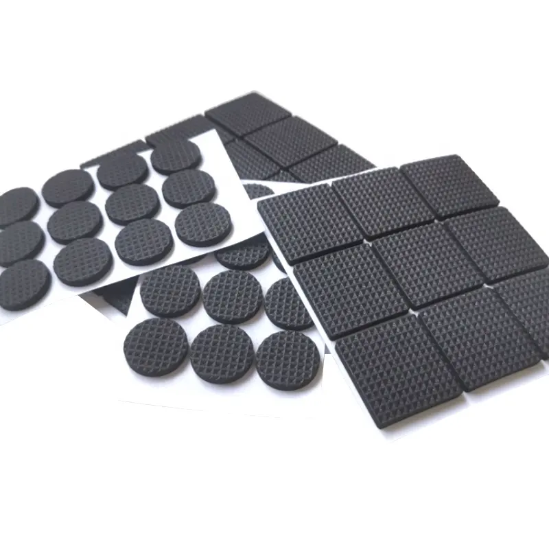 Aangepaste Zelfklevende Non Slip Meubels Bumper Gebruikt Transparant/Zwart Siliconen Rubber Anti-Slip Voet Pad
