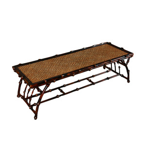 <b>Bamboo</b> Woven Tea <b>Table</b> Tang Style Low Coffee <b>Table</b> Chinese Design Handmade Antique Look For Sitting Cross Legged - Product Image 5