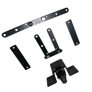 Furniture Hinges Hardware Kit Black 4 Hole Durable Folding <b>Sofa</b> <b>Bed</b> <b>Frame</b> Parts - Product Image 4