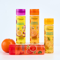 Disaar Groothandel Fruitig Geurende Douchegel 4 Soorten Vitamine C Passievrucht Ananas Watermeloen Verheldert Verzorgt Huid Douchegel