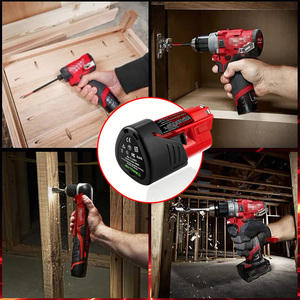VICTPOWER 12V 3.0Ah Li-ion <b>Battery</b> Replacement for Milwaukee 48-11-2411 48-11-2420 48-11-2401 48-11-2402 Cordless Tool Power - Product Image 6