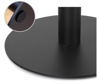 Pieds de table en fer noir classiques modernes et durables pour restaurants commerciaux, cafés, hôtels, salles à manger