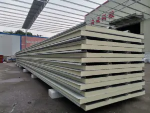 Customized Sip Panels Insulated Cold Storage Board 50mm PU Sandwich Panel For Roof