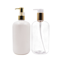 Bouteille pulvérisateur rechargeable en PET de 2oz, 4oz, 8oz, 10oz, 16oz (100ml, 200ml) avec pompe à gâchette pour cosmétiques, toner et lotion, ambre/noir