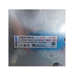 พัดลมแบบแรงเหวี่ยง Ebm-papst รุ่น K3G630-PW04-01 พัดลมระบายความร้อนอุตสาหกรรม ประหยัดพลังงาน มาตรฐานป้องกัน IP44 แรงดันไฟฟ้า 400V กำลังไฟ 9780W ประสิทธิภาพการทำงานที่เสถียร ใช้งานได้ยาวนาน - Product Image 2