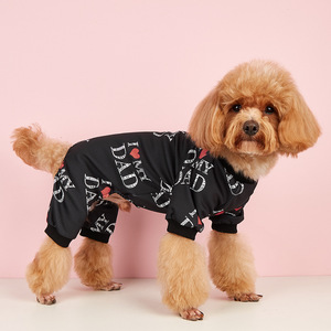 Pijamas para Perros con Diseño de <span class=keywords><strong>I</strong></span> <span class=keywords><strong>Love</strong></span> My Mom Dad, Ropa Transpirable para Mascotas de Todas las Temporadas, para Perros Pequeños y Medianos - Product Image 6