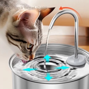 Bebedero Automático Inteligente para Mascotas (Perros y Gatos) de 3.2L, Cuerpo de Acero Inoxidable, Dispensador con Forma de Grifo, para Exteriores, con Filtro - Product Image 1