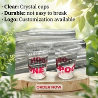 Gobelets jetables transparents en PET de 12oz, 16oz, 32oz avec couvercles et pailles, personnalisables avec logo imprimé pour café et boissons