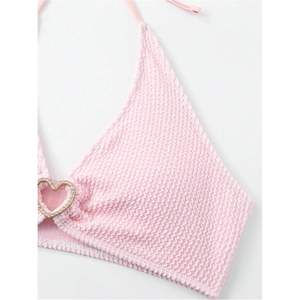 Ensemble de bikini personnalisé pour femme, haut à nouer, bas échancré, maillot de bain extensible deux pièces pour l'été - Product Image 2