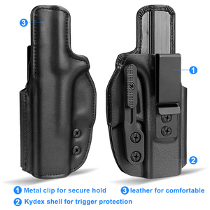 Op Maat Gemaakte Tactische Lederen Gun <span class=keywords><strong>Holster</strong></span> Verbergen Dragen Iwb - Product Image 3