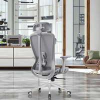Chaise de bureau ergonomique pivotante en maille moderne de luxe bon marché avec soutien lombaire réglable, prix compétitif, norme Bifma
