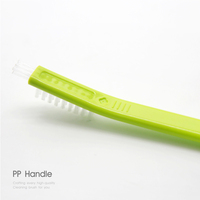 Brosse de nettoyage multifonctionnelle 3-en-1 pour tasses à café, à poils rigides, 2 couleurs, gadget de cuisine et salle de bain, emballage individuel
