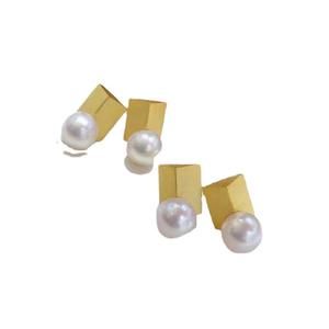 อุปกรณ์ทำเครื่องประดับมุกเงินแท้ S925 ขนาด 8-13 มม. ทรงกลม รุ่น 22161 ต่างหูเงินเรียบง่ายพร้อมฐานเปล่าสำหรับต่างหูแบบติดหู - Product Image 5