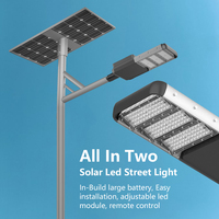 Lampe de rue Led solaire, Semi-intégré, 30W, 50W, 80W, éclairage de rue, tout en deux