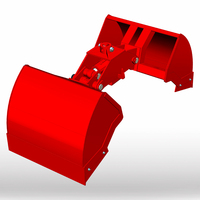 Hydraulischer Klappgreifer, Starke Rotation für Bagger