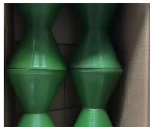 Roda Penyangga Tanpa Tenaga Berlapis Poliuretan/Silikon/Karet Nitril Bentuk V Khusus Tahan Suhu Buatan Cina - Product Image 6