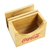 Cadeaux promotionnels Boîte à mouchoirs en bois Porte-serviettes en bois avec support de menu et support de caboteur