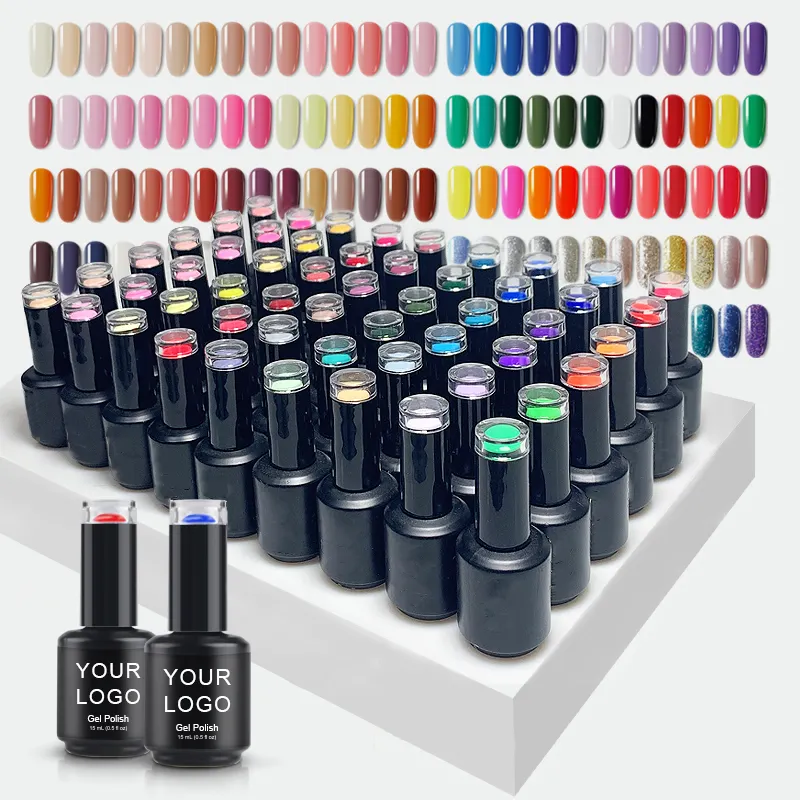 High Glossy Beautiful Color UV LED Soak Off Gel Nail Polish With Label China Manufacturer